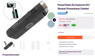 PowerVision S1 Gimbal Explorer Kit voor €39,95 bij iBOOD