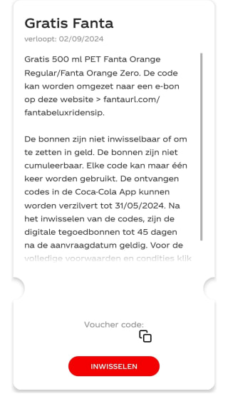 Gratis flesje Fanta 500 ml via de Coca Cola app