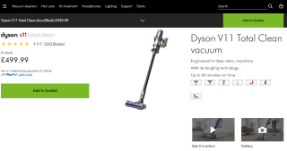 Grab a Dyson V11 total clean vacuum cleaner for £329.99 at Dyson