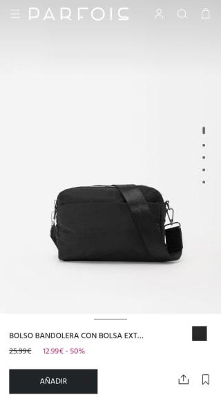 Bolso Bandolera con bolsa extraíble por 12,99€.