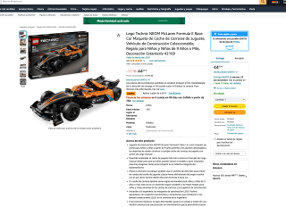 Lego Technic NEOM McLaren Formula E Race Car por tan solo 39,74€