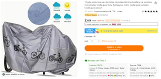 Funda protectora para bicicletas o motos por solo 2,68€ descuento de 61% descuento
