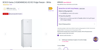BOSCH Series 2 50/50 Fridge Freezer – £319