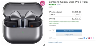 Samsung Galaxy Buds Pro 3 por $2,699 | Descuento Costco