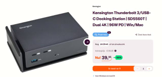 Kensington SD5560T Thunderbolt™ 3 en USB-C Dual 4K Docking Station voor €39,95 bij Ibood