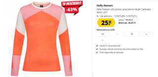 Camiseta para Mujer Helly Hansen LIFA Active por 25.99€