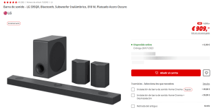 Barra de Sonido 9.1.5 810W LG S95QR por 909€