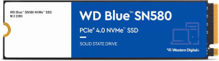 WD Blue SN580 SSD 1TB M.2 PCIe Gen4 NVMe Interne Solid State Module voor €55,55 bij Amazon