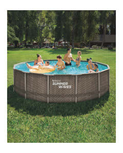 Score an elite rattan frame pool 14ftfor only £199.99 from Aldi