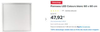 Panneau LED Naoko Inspire de 60 x 35 cm à 47,92€