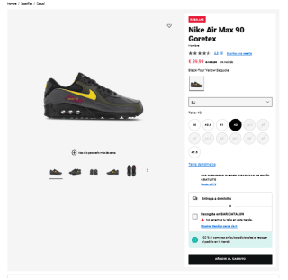 Zapatillas Nike Air Max 90 Gore-tex por solo 89,99€