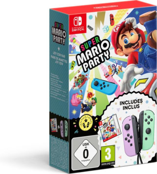 Super Mario Party Nintendo + Joy Con controllers (Pastelpaars en groen) voor €89,95