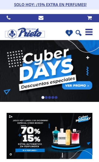 Hasta -70% + 15% Extra en Perfumería desde Perfumería Prieto.