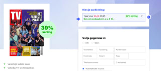 TV Krant met 39% korting + Bol.com cadeaukaart t.w.v. €10