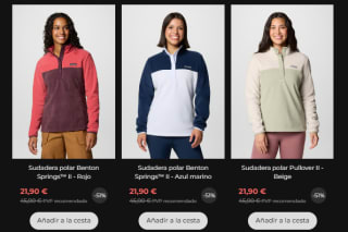 Rebajas hasta 70% + 10€ extra en marca Columbia ropa y calzado