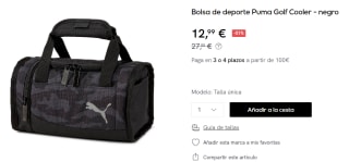 Bolsa de deporte Puma Golf Cooler por 12.99€