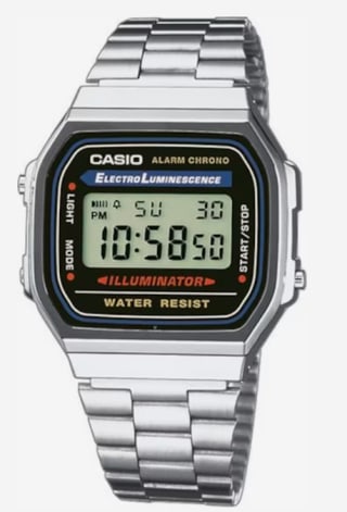 Casio Retro Digitaal Horloge Zilverkleurig voor €27,93 bij About You