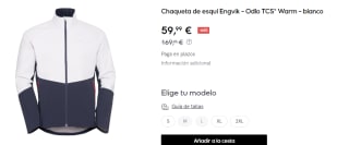 Chaqueta de esquí de Hombre Engvik - Odlo TCS° Warm por 59.9€