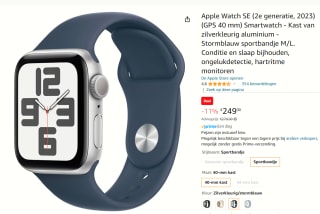 APPLE Watch SE GPS 40 mm (2e generatie, 2023) voor €249 bij Amazon