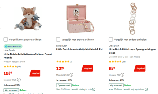 Tot 40% korting op diverse Little Dutch items bij Bol