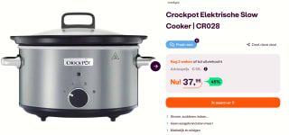 CrockPot Slow Cooker RVS 3,5L voor €37,95bij Ibood