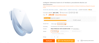 Smart Toiletbril Ingebouwde Watertank met Vloeibaar Filter en UV-filter voor €209,99 bij Tomtop