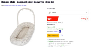 Konges Slojd - Babynestje met Babygym - Blue Bel voor €49 bij Bol.com