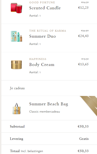 Summer Sale bij Rituals met tot 50% korting