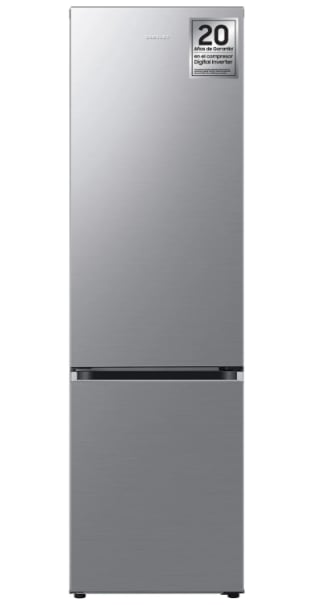 Frigorífico combi - Samsung RB38T607BS9/EF, No Frost, 203 cm, 387l, Twin Cooling Plus™, Cajón Optimal Fresh+, Inox