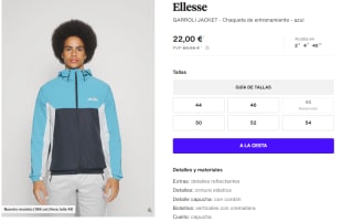 Chaqueta de entrenamineto para Hombre Ellesse GARROLI por 22€