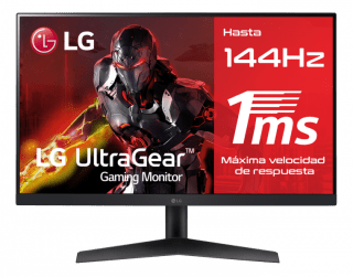 Monitor Gaming LG UltraGear 23,8" 24GN60R-B, por solo 126,65