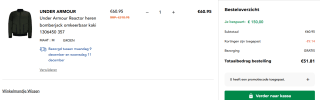 Under Armour Reactor Omkeerbare Bomberjack voor €51,81 dmv code bij Secret Sales Secret Sales