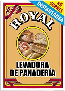 Royal Levadura de Panadería Instantánea en Formato Polvo 5 Sobres 27.5g por 1,67€ en Amazon