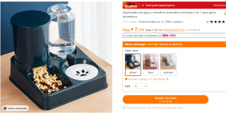 Dispensadores de comida y agua para mascotas a precios de locura