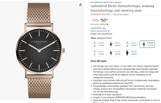Liebeskind Berlin Horloge voor €50,58 bij Amazon