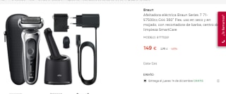 Afeitadora Braun serie 7 71-S7500cc por 149€