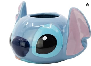Taza de cerámica con forma en 3D de Stitch en caja regalo por 7,99€