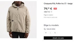 Chaqueta para Hombre Oakley FGL Puffer Ins 1.7 por 79.99€