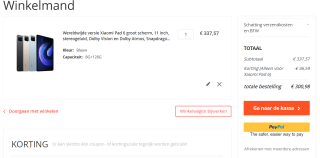 Xiaomi Pad 6 met 8gb RAM en 128 of 256gb opslag voor €300,98 bij Gshopper