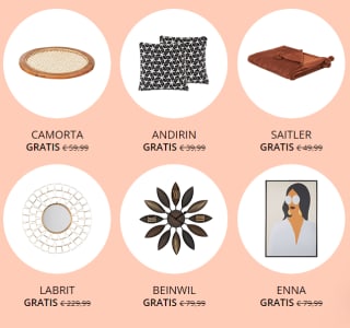 Gratis woonaccessoire bij besteding vanaf €600 bij Beliani