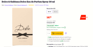 Dolce & Gabbana Dolce Eau de parfum spray 30 ml voor €18,81 bij Bol.com