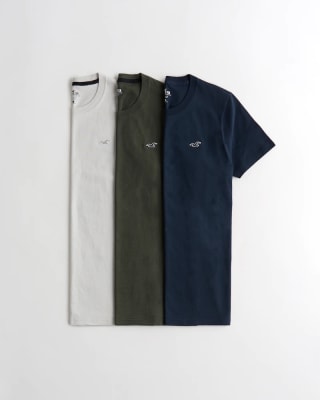 Pack 3 camisetas Hollister cuello redondo por 15,99€