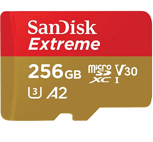 SanDisk Tarjeta microSDXC Extreme 256GB por 21,99€