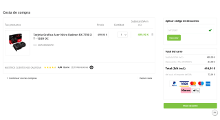 Tarjeta Grafica Acer Nitro Radeon RX 7700 XT 12GB OC por 414,91€