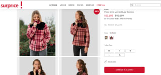 Polar Kivul Mavek Mujer Burdeo por $23.990