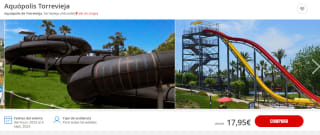 Aquopolis Torrevieja entradas desde solo 17,95€