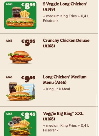 Nieuwe coupons Burger King