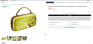 Funda de Transporte numskull DreamWorks con diseño de Personajes de Shrek para Nintendo Switch por 5,99€