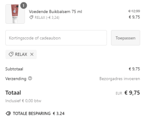 25% korting op zwangerschapsproducten bij Naïf