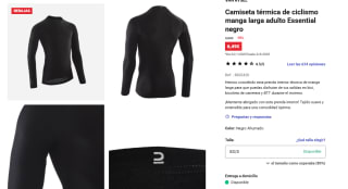 VAN RYSEL Camiseta térmica ciclismo manga larga Essential por 6,49€